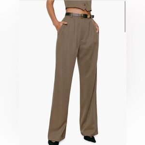 Reformation Mason High Waist Wide Leg Pants